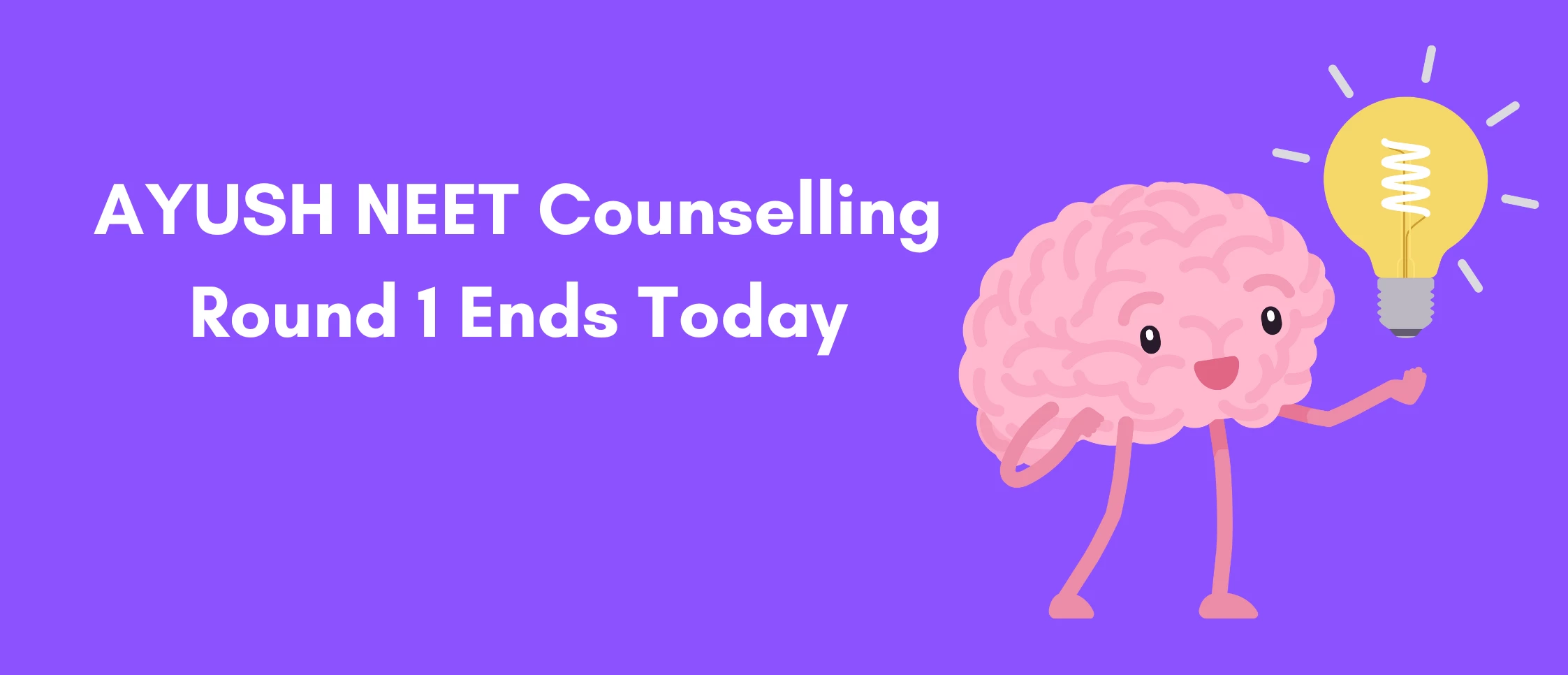 AYUSH NEET Counselling Round 1 Ends Today
